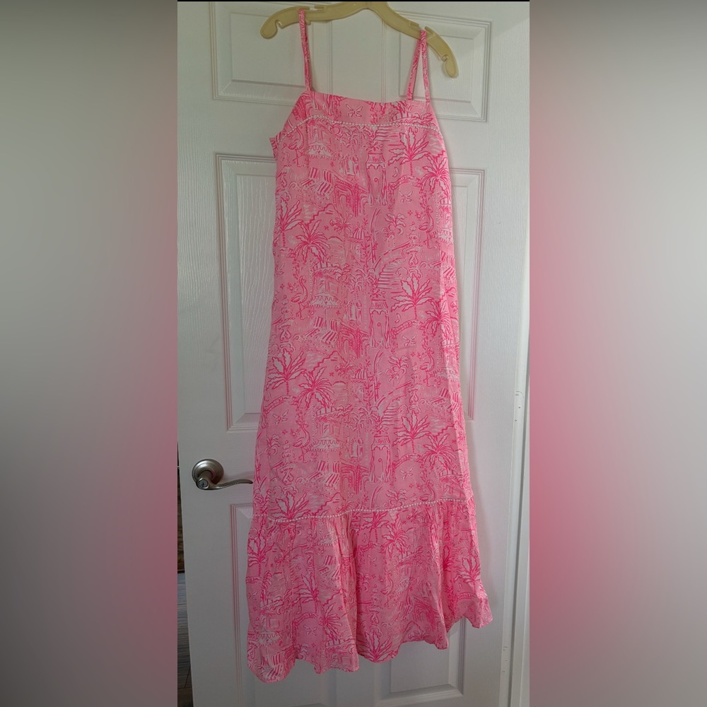 Lilly Pulitzer Pink Tropical Print Dress